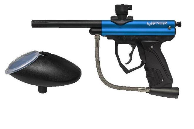 marker do paintballa: Zestaw: Marker Field Viper Spirit .50 cal (blue) + magazynek Field Viper Spirit .50 cal